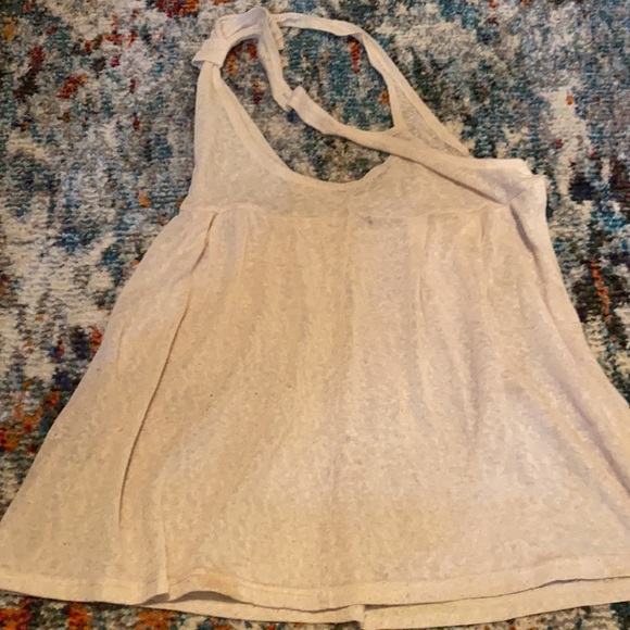 Translucent, cream-coloured, sweater-vest - Picture 5 of 9